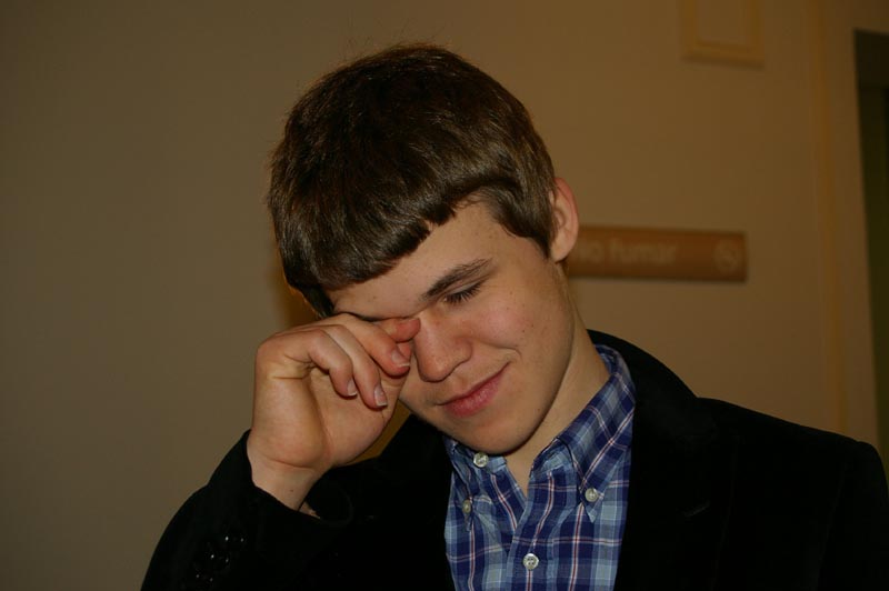 Il prodigio norvegese Magnus Carlsen (foto Cathy Rogers)