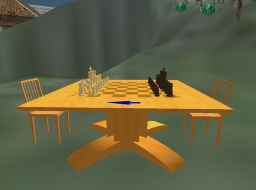 Set di scacchi e tavolino, in vendita su SLBoutique (foto www.slboutique.com)